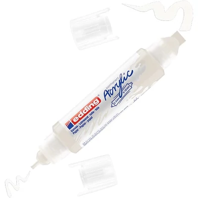 edding 5400 3D dvostruka akrilna olovka s dvostrukom bojom - 922, traffic white