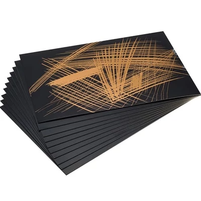 Essdee scratch folija za izradu scratch slika, 10 kom, 101x152 mm - zlatna