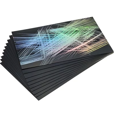 Essdee scratch film za izradu scratch slika, 10 kom, 101x152 mm - duga