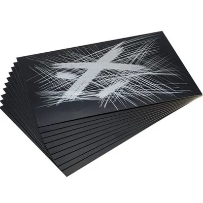 Essdee scratch film za izradu scratch slika, 10 kom, 101x152 mm - srebrni