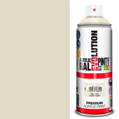 Akrilna boja u spreju, EVOLUTION sjajna, 400 ml - RAL1015 light ivory