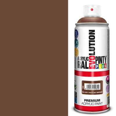 Akrilna boja u spreju, EVOLUTION mat, 400 ml - RAL8011 orah smeđa