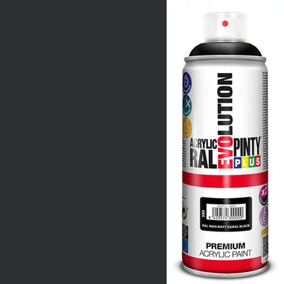 Akrilna boja u spreju, EVOLUTION mat, 400 ml - RAL9004 crna