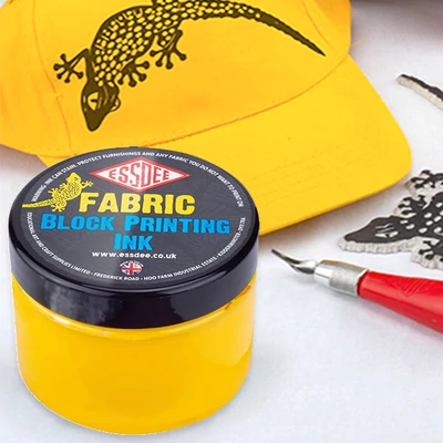 Essdee lino boja za tekstil, 150 ml, na vodenoj bazi - žuta