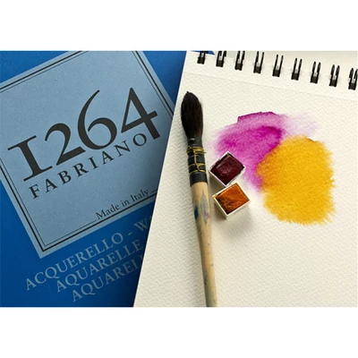 Fabriano 1264 akvarel blok, 300 g - A4, gornje spiralni