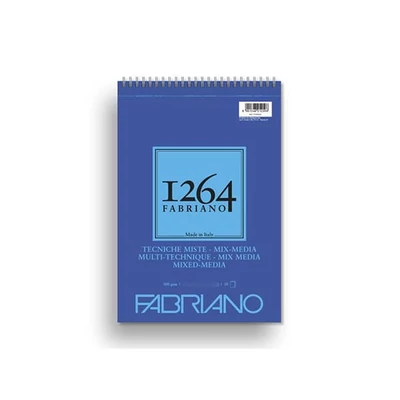 Fabriano 1264 Mix Media blok za crtanje i slikanje, 300 g - A5, gornje spiralni