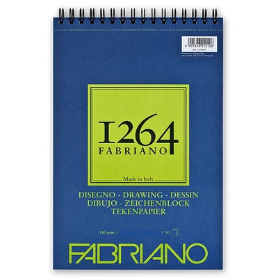 Fabriano 1264 univerzalni blok za crtanje, 180 g - A3, gornje spiralni