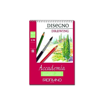 Fabriano Accademia blok za crtanje i skiciranje, 200 g, 30 listova - A4, spirala
