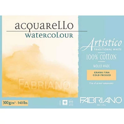 Fabriano Artistico akvarel blok, 300 g, 45,5x61 cm, poluhrapav, 10 listova