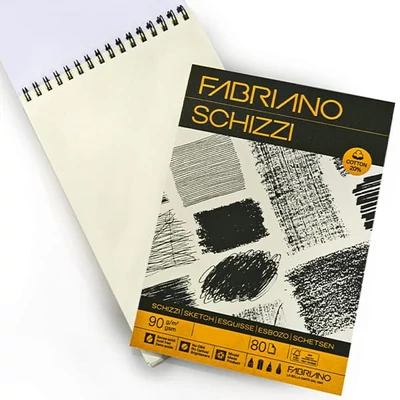 Fabriano Schizzi blok za crtanje i skiciranje, 90 g, 80 listova, A3, gornja spirala
