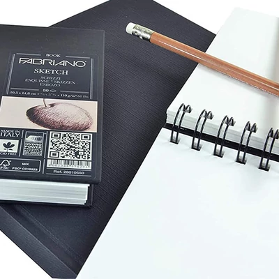 Fabriano Sketch Book blok za crtanje i skiciranje, 110 g, 80 listova - A4, spirala