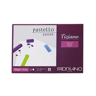Fabriano Tiziano blok za crtanje, 160 g, 24 lista - 23x30,5 cm, bijeli