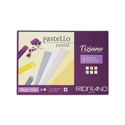 Fabriano Tiziano blok za crtanje, 160 g, 30 listova - A4, nježne boje