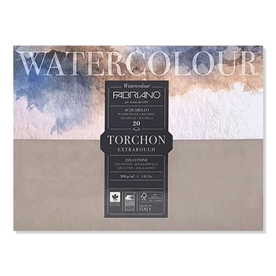 Fabriano Watercolor Torchon blok za akvarel, 300 g, 30,5x45,5 cm, 20 listova, grubo