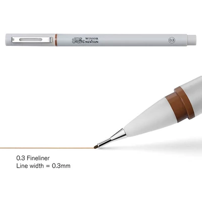 Fineliner iglani filc, sepija - 0,3 mm