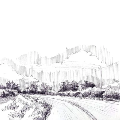 Fineliner filcani vrh, hladno siva - 0,1 mm