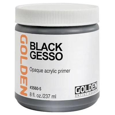 Temeljni premaz Golden Gesso, 237 ml, crni