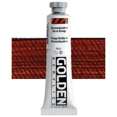 Akrilna boja Golden Acrylics Heavy Body, 59 ml - 1006, benzimidazolone burnt orange 