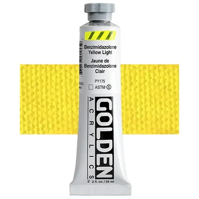 Akrilna boja Golden Acrylics Heavy Body, 59 ml - 1009, benzimidazolone yellow light