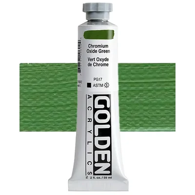 Akrilna boja Golden Acrylics Heavy Body, 59 ml - 1060, chromium oxide green