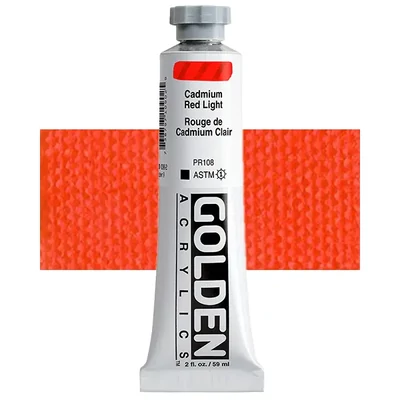 Akrilna boja Golden Acrylics Heavy Body, 59 ml - 1090, cadmium red light