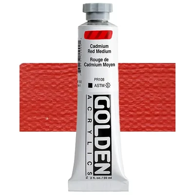Akrilna boja Golden Acrylics Heavy Body, 59 m - 1100, cadmium red medium