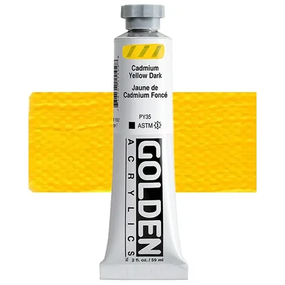 Akrilna boja Golden Acrylics Heavy Body, 59 ml - 1110, cadmium yellow dark