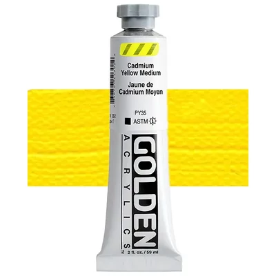 Akrilna boja Golden Acrylics Heavy Body, 59 ml - 1130, cadmium yellow medium