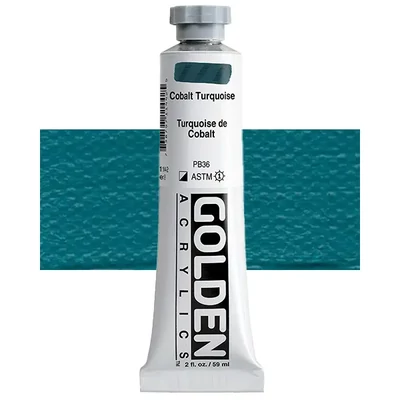 Akrilna boja Golden Acrylics Heavy Body, 59 ml - 1144, cobalt turquoise