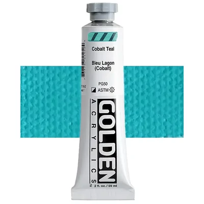 Akrilna boja Golden Acrylics Heavy Body, 59 ml - 1145, cobalt teal