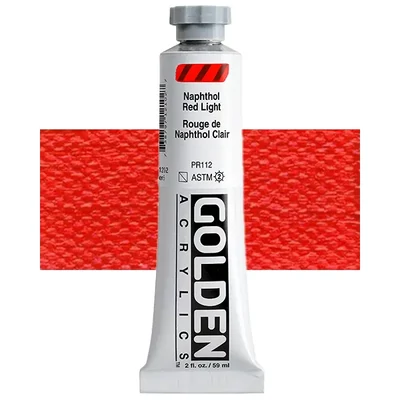 Akrilna boja Golden Acrylics Heavy Body, 59 ml - 1210, naphthol red light