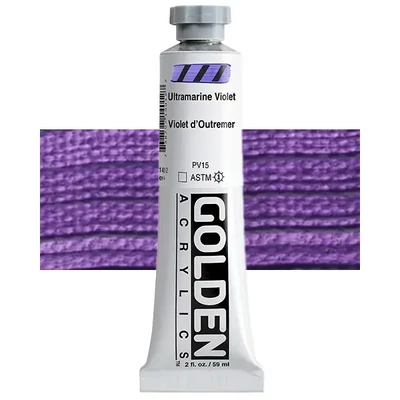 Akrilna boja Golden Acrylics Heavy Body, 59 ml - 1401, ultramarine violet