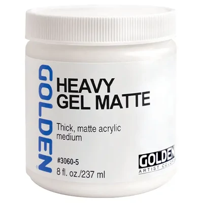 Golden Heavy Gel medij, mat, 237 ml