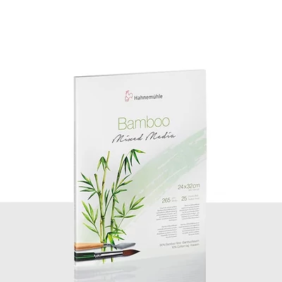 Hahnemühle Bamboo Mixed Media univerzalni bambusov blok za slikanje i crtanje, 265 g, 25 listova - 24x32 cm
