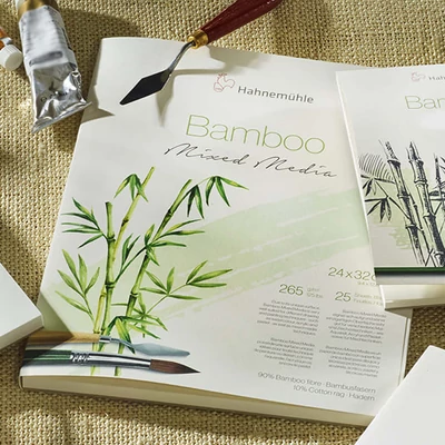 Hahnemühle Bamboo Mixed Media univerzalni bambusov blok za slikanje i crtanje, 265 g, 25 listova - 24x32 cm