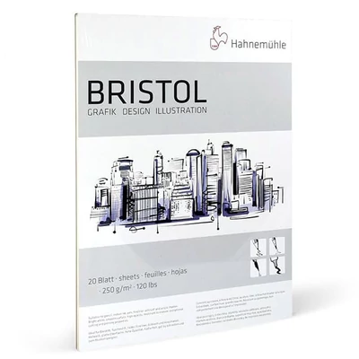 Hahnemühle Bristol blok za crtanje, 250 g, 20 listova - A3