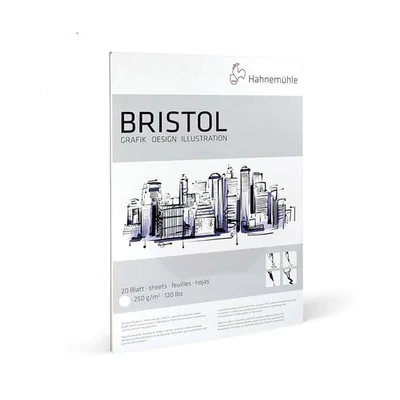 Hahnemühle Bristol blok za crtanje, 250 g, 20 listova - A4
