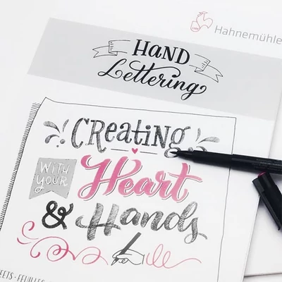 Hahnemühle Hand Lettering blok za crtanje i skiciranje, 170 g, 25 listova - A4