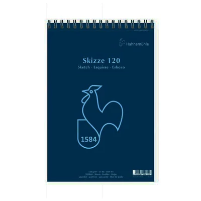 Hahnemühle Skizze 120 blok za crtanje i skiciranje, 120 g, 50 listova - A4, spirala