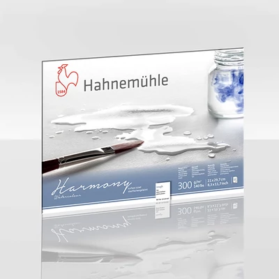 Hahnemühle akvarelni blok, Harmony, 300 g - 12 listova, A4, grubi