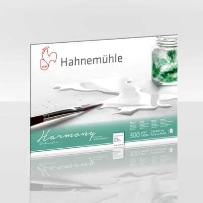 Hahnemühle akvarelni blok, Harmony, 300 g - 12 listova, A4, glatki