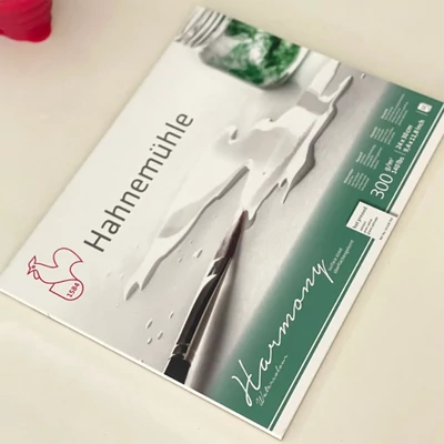 Hahnemühle akvarelni blok, Harmony, 300 g - 12 listova, A3, glatki