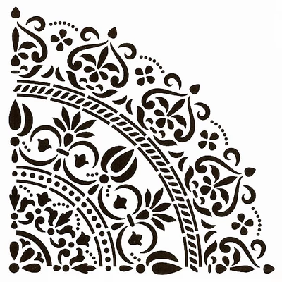 Šablona, Cadence, 25x25 cm - mandala, četvrtina