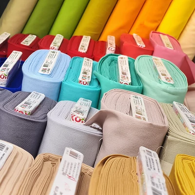 Patchwork tkanina - Robert Kaufman - Kona Cotton K001 - különféle színekben