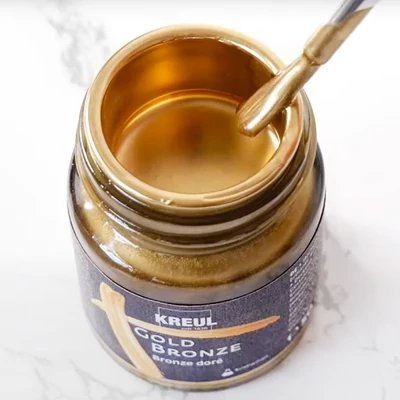 Tekuća metalna smola boja, Kreul, 50 ml - Gold Bronze