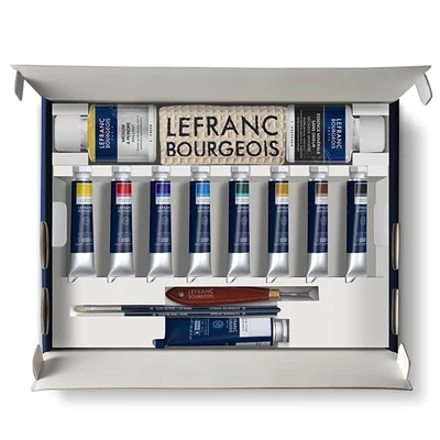 L&amp;B Fine uljni set za slikanje - Početni Kit: 1x40ml + 8x20ml + dodaci