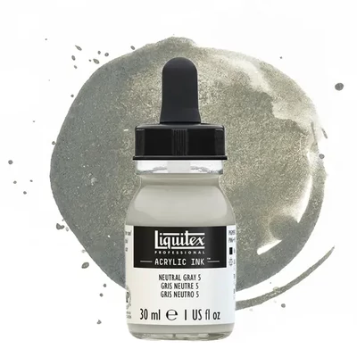 Liquitex akrilna tinta, 30 ml - 599, neutral grey 5