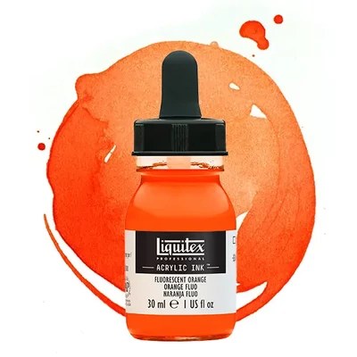 Liquitex akrilna tinta, 30 ml - 982, fluorescent orange