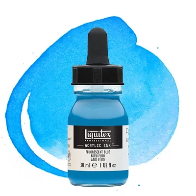 Liquitex akrilna tinta, 30 ml - 984, fluorescent blue