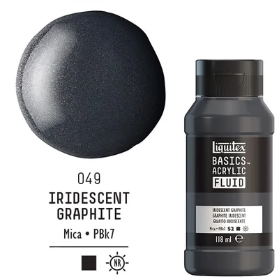 Liquitex Basics Fluid akrilna boja, 118 ml - 049, iridescent graphite